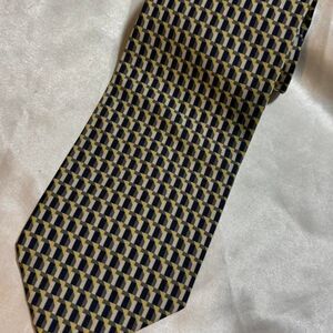 Vintage Designer Silk House by Executive Geometric Silk Tie Men's Accessory